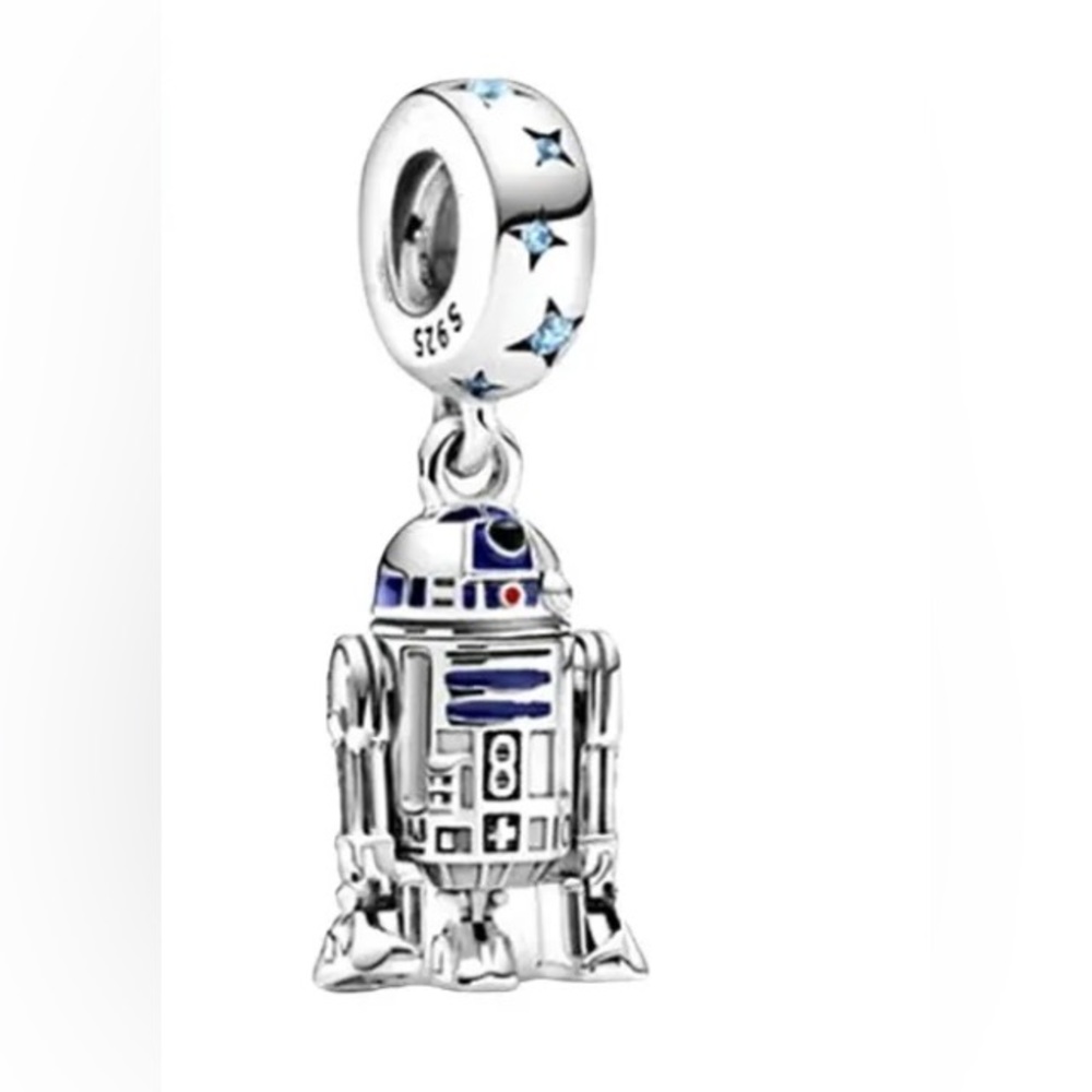 NWOT Star Wars R2-D2 Dangle Charm Sterling Silver 925